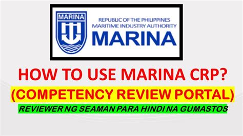 MARINA Competency Reviewer Portal (CRP).